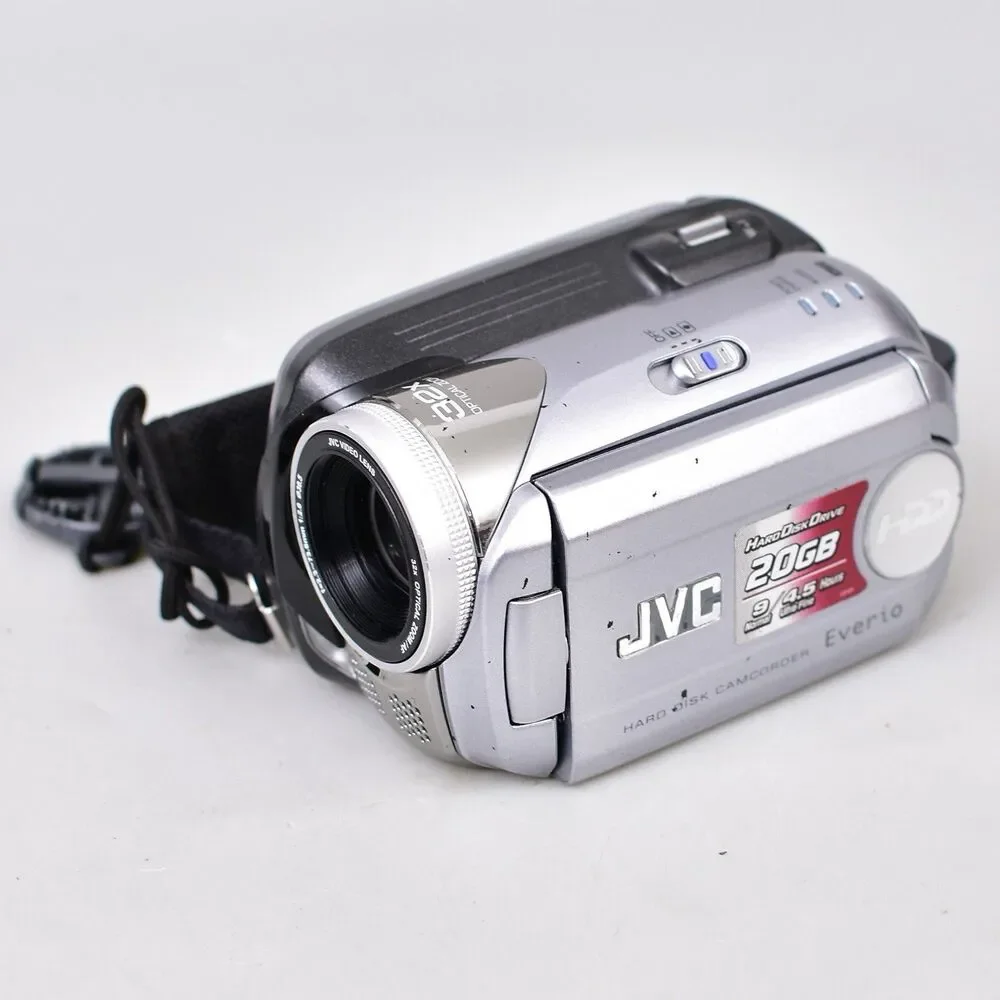 JVC Everio GZ-MG21U Silver 20 GB Hard Disk Drive Digital Video Camera Not Tested